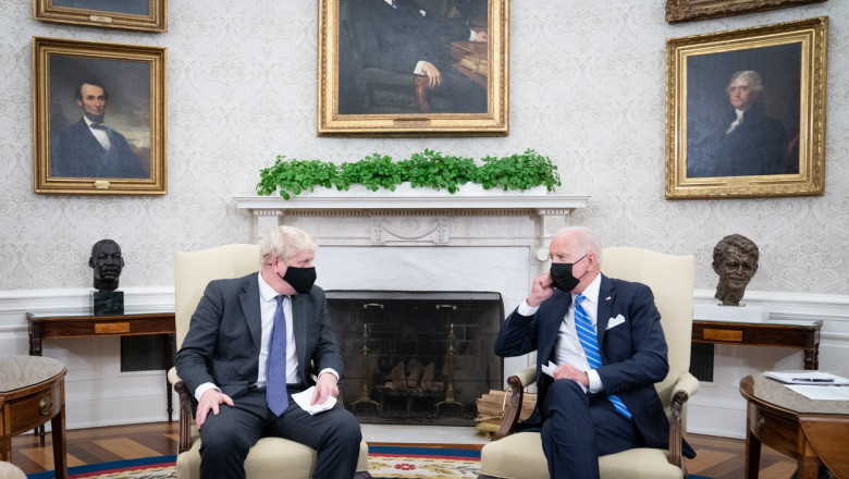 Boris Johnson și Joe Biden la Casa Albă