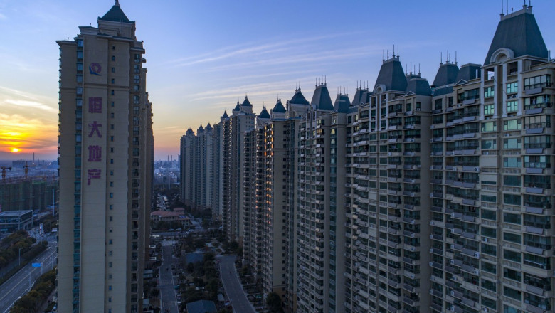 blocuri de locuințe în China construite de Evergrande.