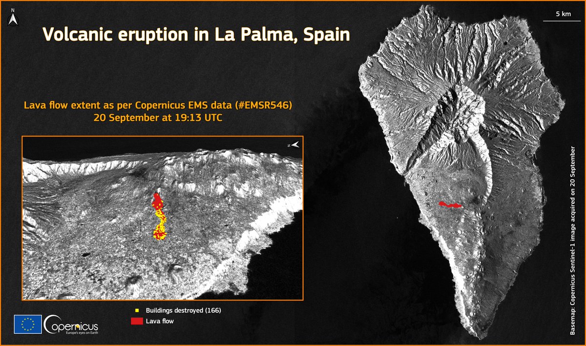 eruptie vucan satelit copernicus twitter
