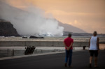 La Palma volcano begins to form a lava delta after reaching the sea