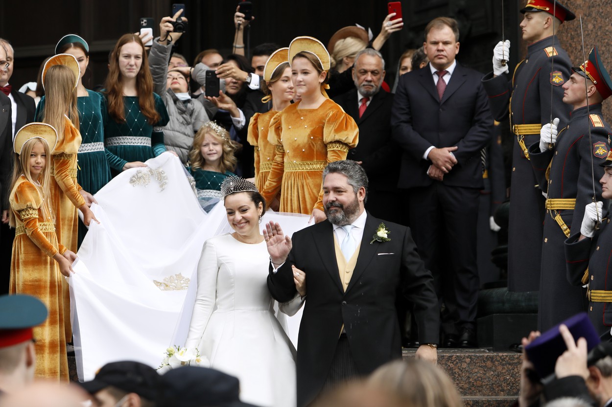 Marele Duce George Mihailovici Romanov s-a căsătorit cu logodnica sa italiancă, Rebecca Virginia Bettarini