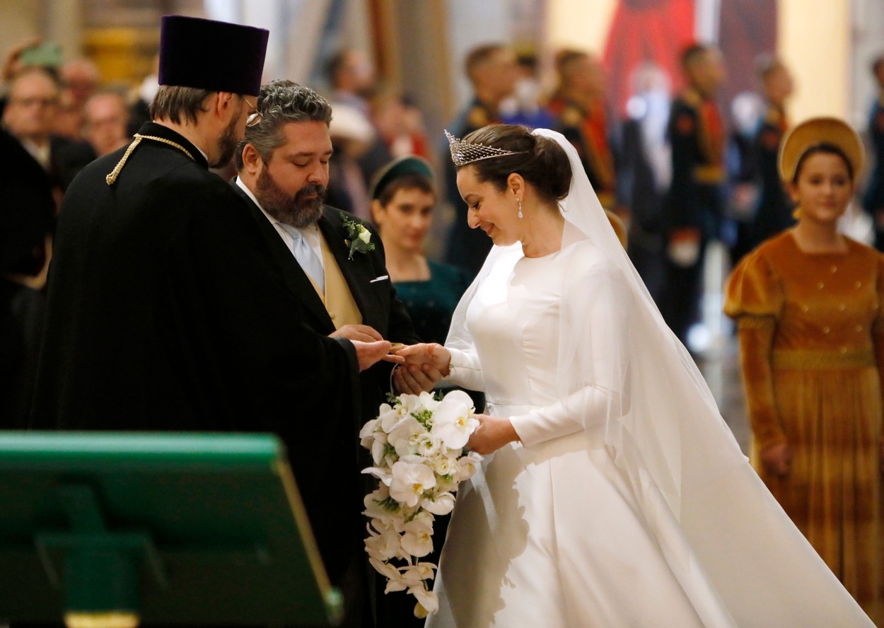 Marele Duce George Mihailovici Romanov s-a căsătorit cu logodnica sa italiancă, Rebecca Virginia Bettarini