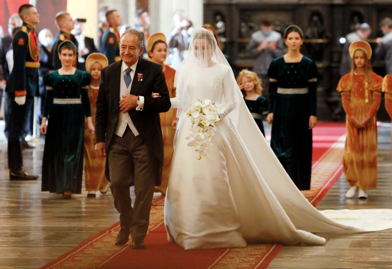 Marele Duce George Mihailovici Romanov s-a căsătorit cu logodnica sa italiancă, Rebecca Virginia Bettarini
