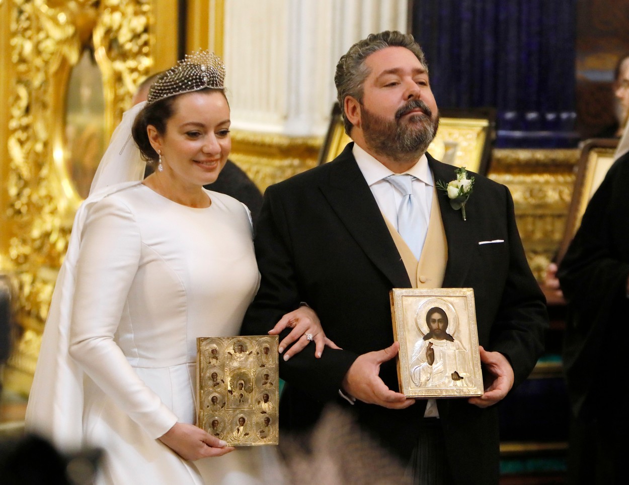 Marele Duce George Mihailovici Romanov s-a căsătorit cu logodnica sa italiancă, Rebecca Virginia Bettarini