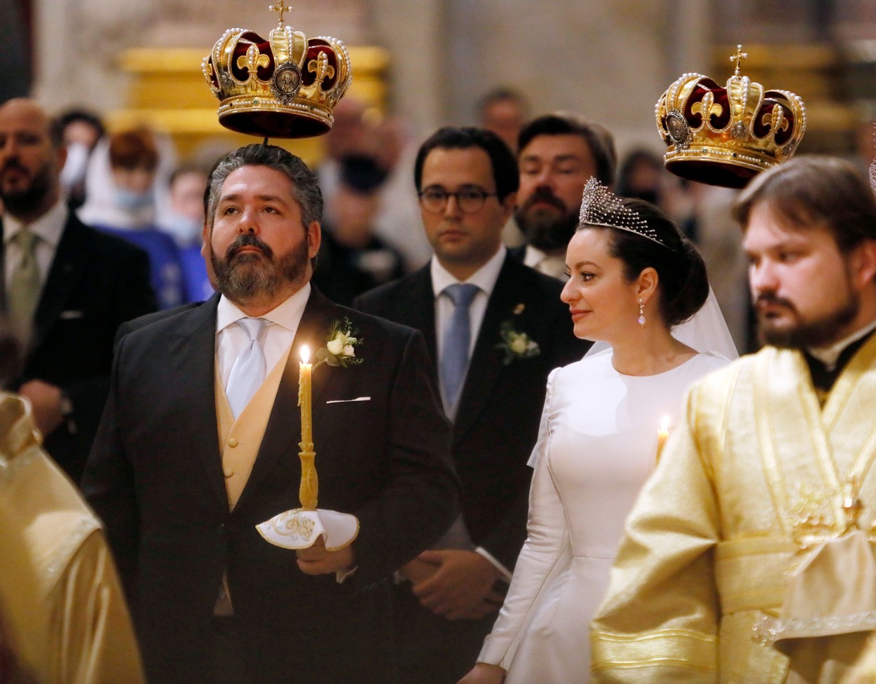Marele Duce George Mihailovici Romanov s-a căsătorit cu logodnica sa italiancă, Rebecca Virginia Bettarini