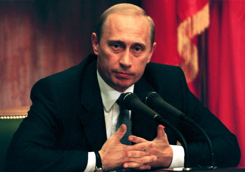 Russian President Vladimir Putin speaks To The Press
