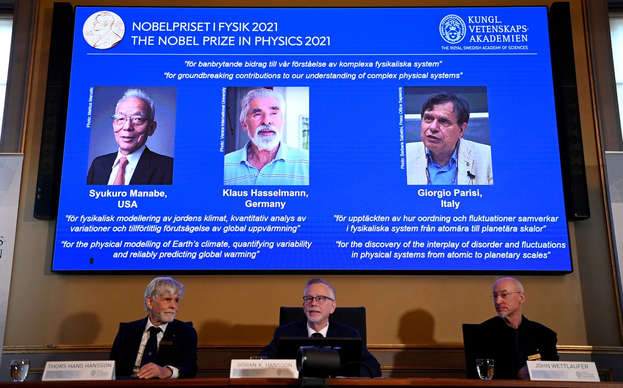 Premiul Nobel pentru fizică a fost acordat oamenilor de știință a căror cercetare a avertizat lumea cu privire la schimbările climatice