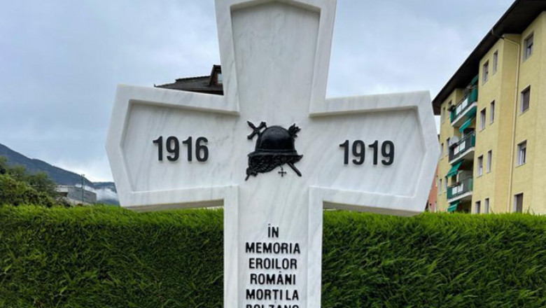 Monument dedicat eoilor români căzuți la Bolzano, Italia, în Primul Război Mondial.