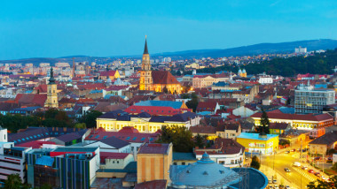 Orașul Cluj-Napoca văzut de sus.