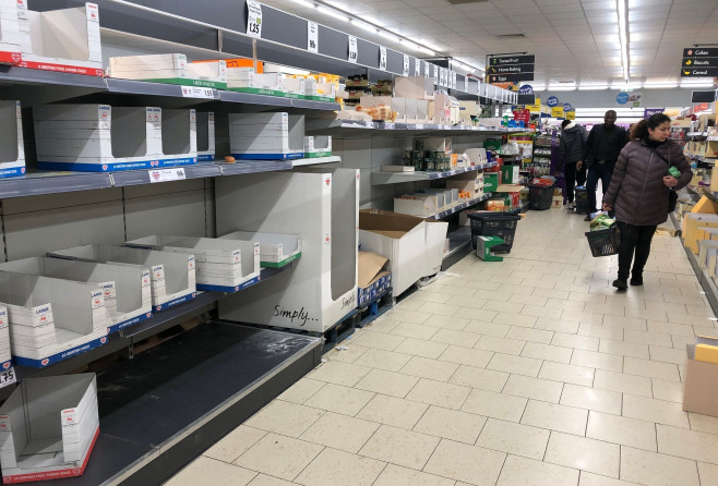 Shortage of food and cleaning products at Lidl in South London