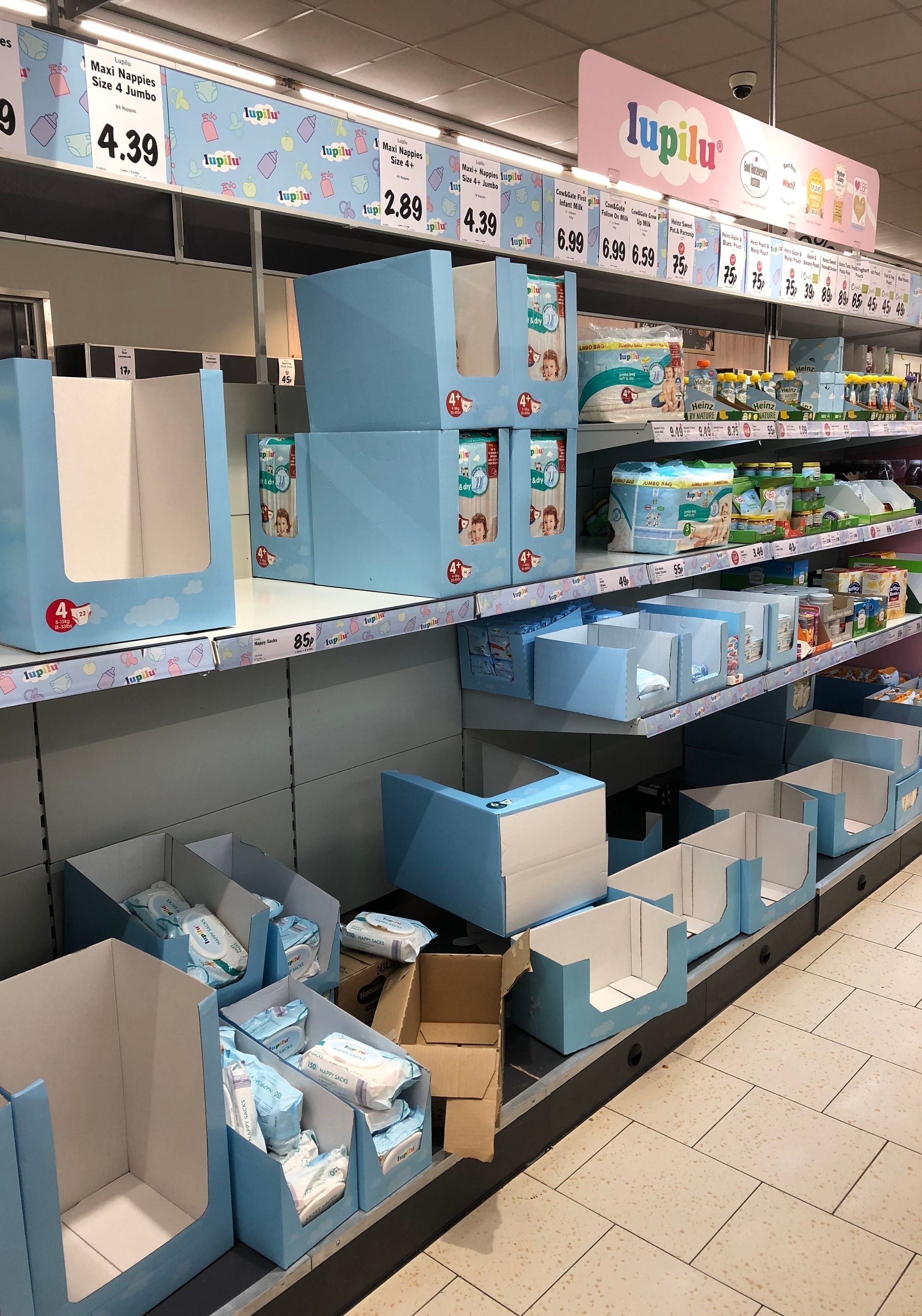 Shortage of food and cleaning products at Lidl in South London