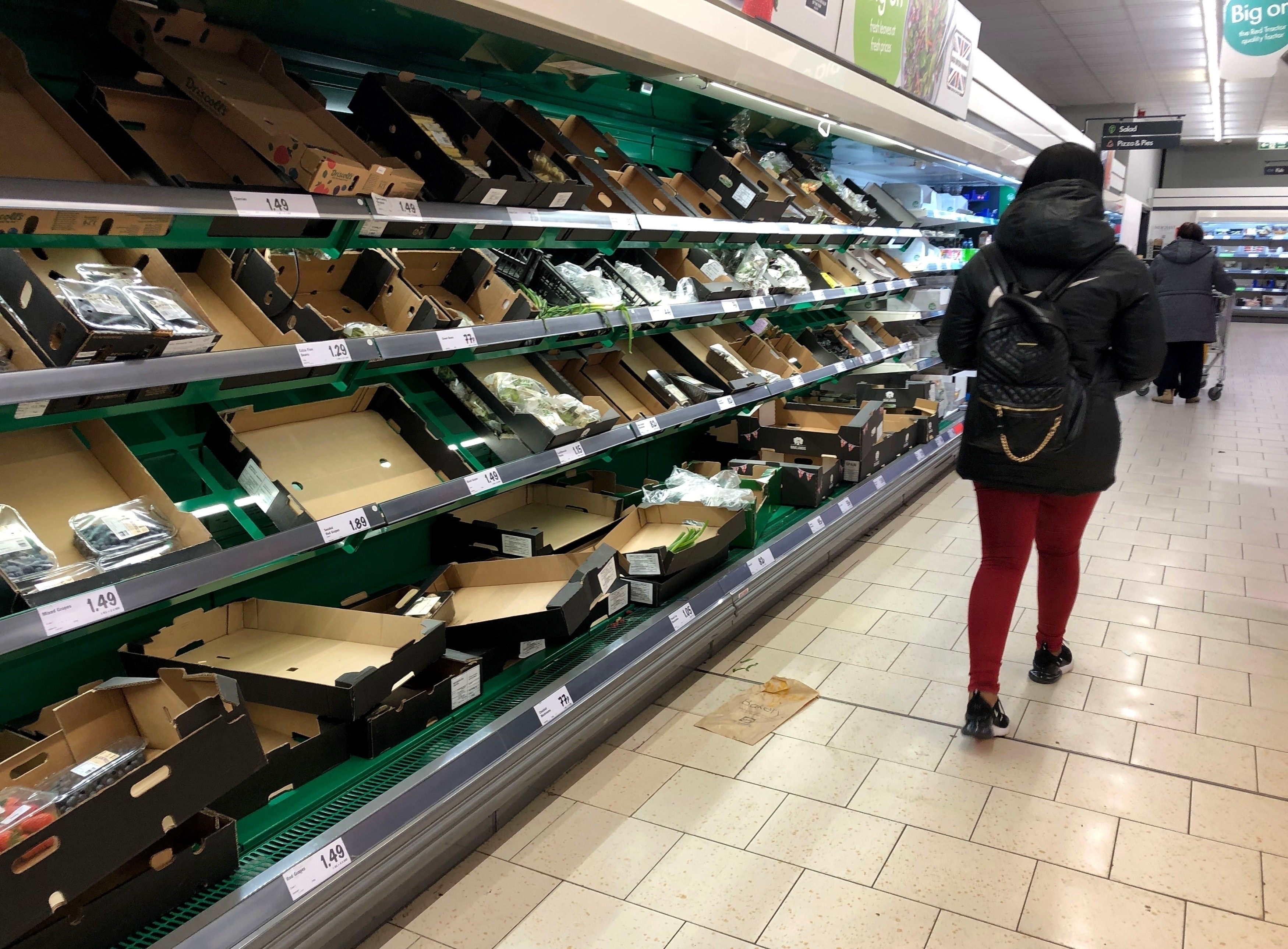 Shortage of food and cleaning products at Lidl in South London
