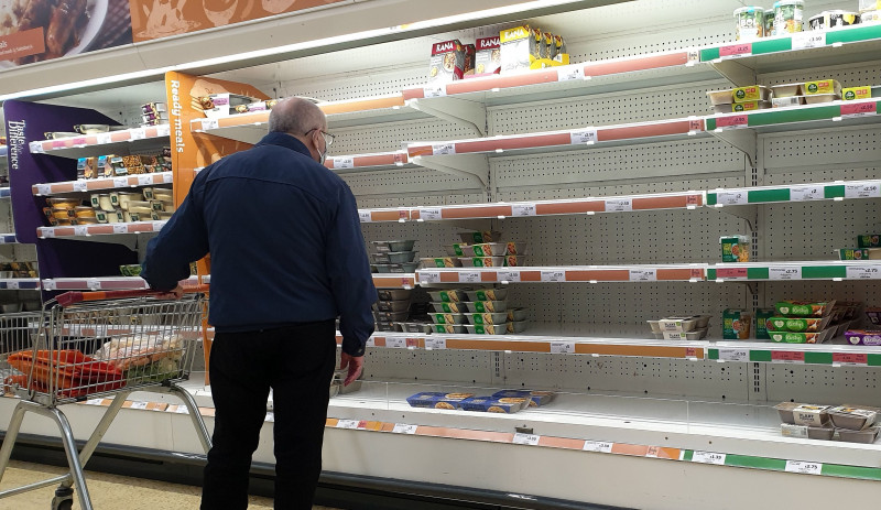 Shortage of pre-cooked meat products, London, UK - 07 Oct 2021
