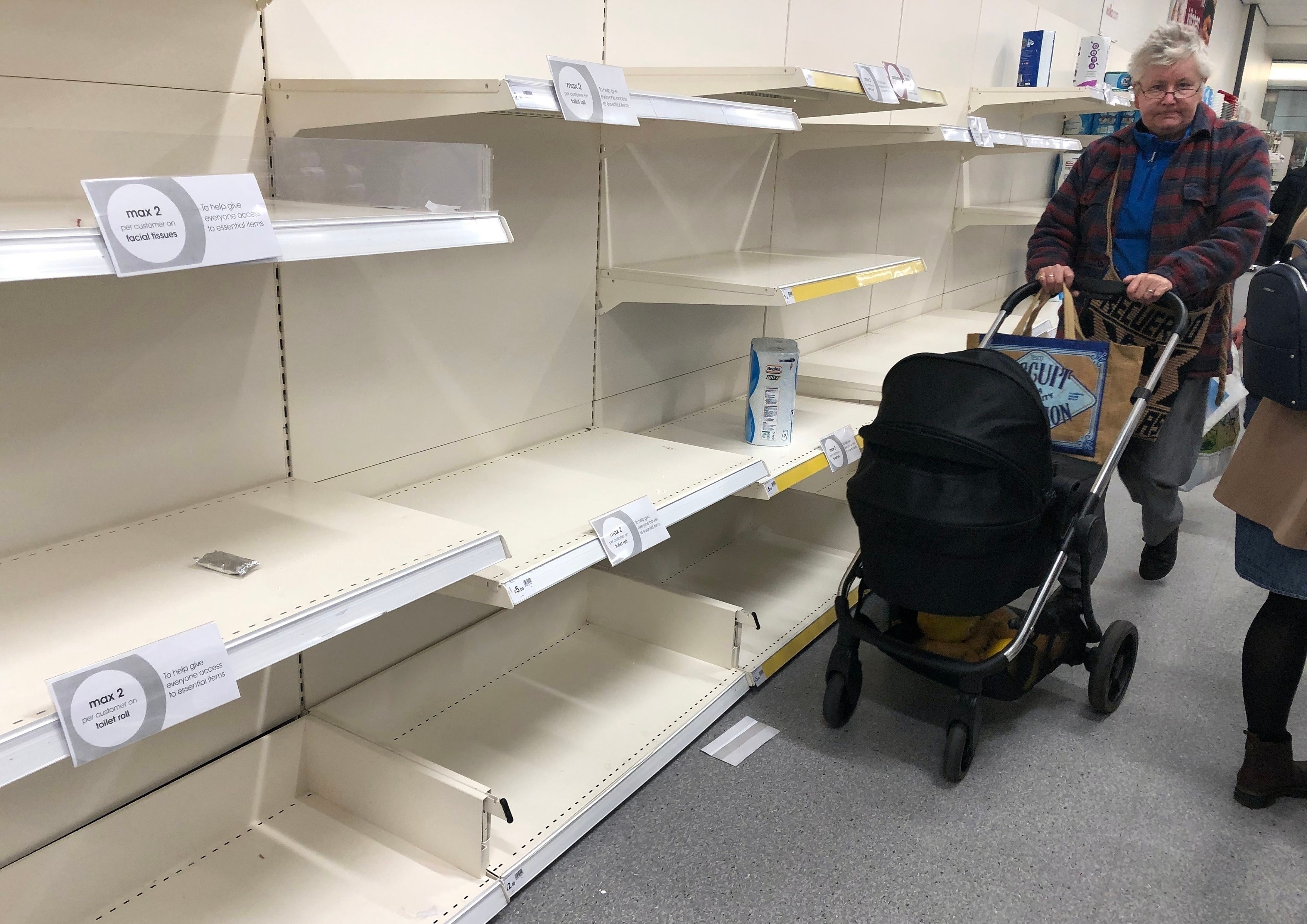 Shortage of stock in supermarkets in London