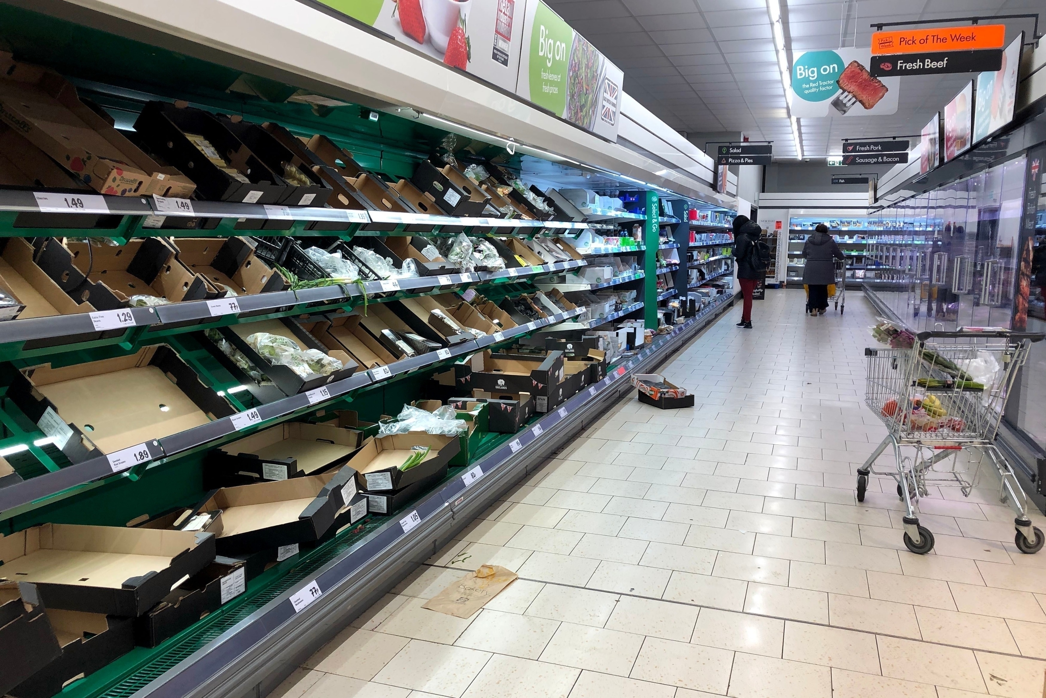 Shortage of food and cleaning products at Lidl in South London