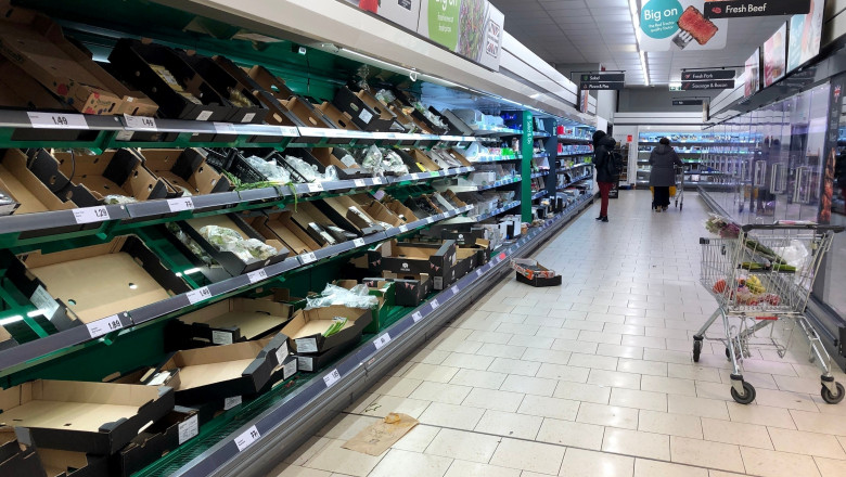 Shortage of food and cleaning products at Lidl in South London