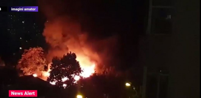 incendiu in capitala