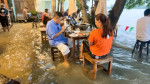 Flood turns riverside Thai restaurant into unlikely bustling attraction