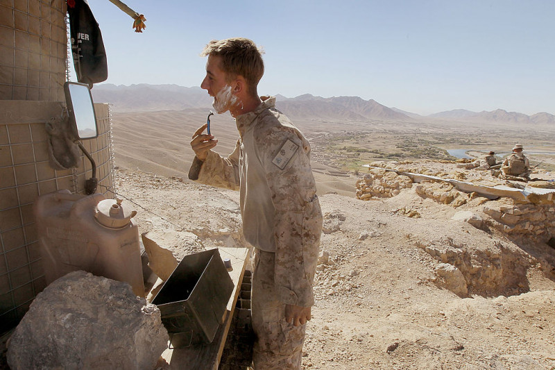 US Marines Patrol Remote Part Of Helmand Province Near Kajaki Dam
