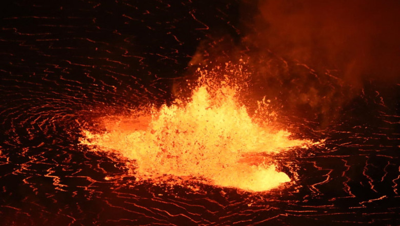 eruptie vulcan lava