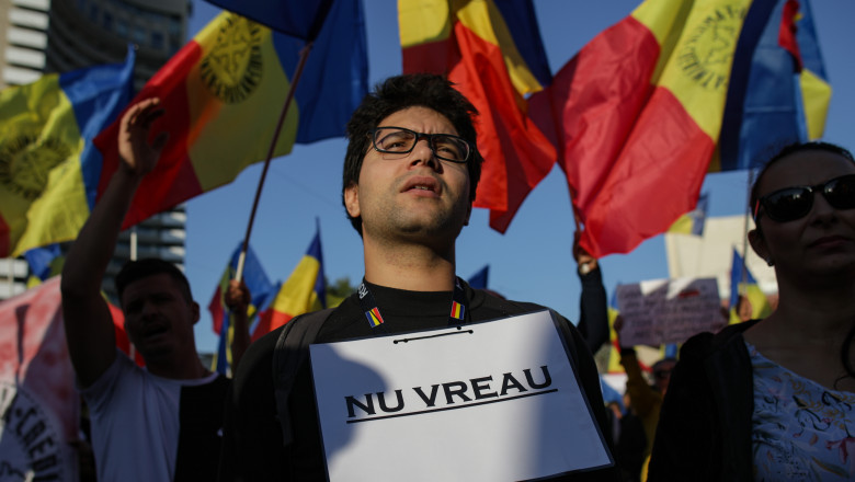 Proteste anti-restrictii în bucurești