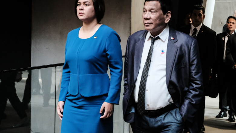 Rodrigo Duterte și fiica sa