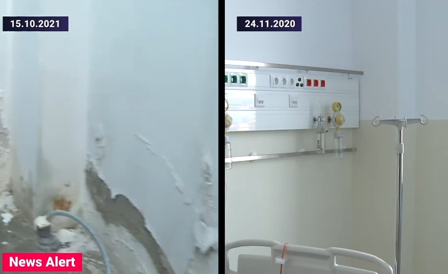 VIDEO. Cum arată acum noul spital din Lipova, la un an după ce a fost inaugurat. Localnică: „Nu are ce să mă mire, toate se fac așa”