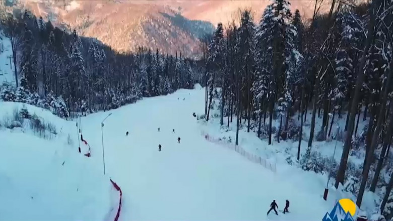 partie de schi la slanic moldova
