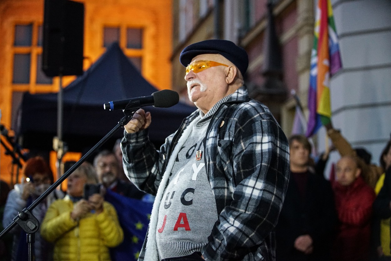 Protest Agains POLEXIT In Gdansk, Poland - 10 Oct 2021