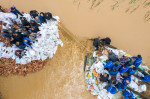 China: Flood Peak Hit Yuncheng City