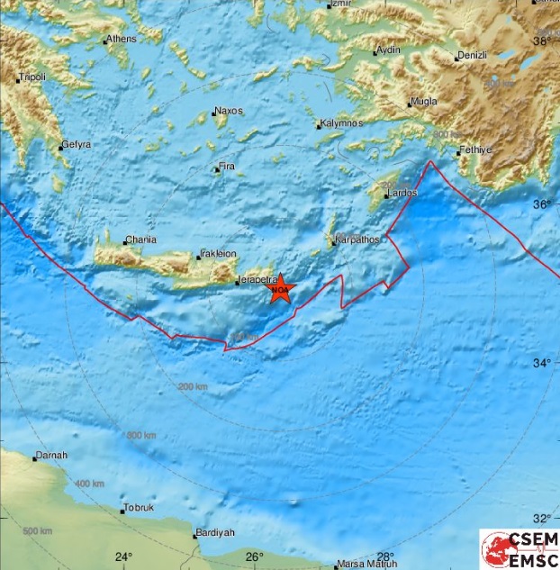 Un cutremur cu magnitudinea 6,3 a zguduit insula Creta