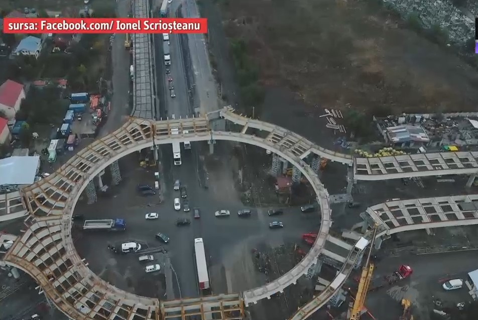 VIDEO. S-a închis cercul: Pasajul de la Domnești are forma finală. Cum arată acum cel mai așteptat pasaj de pe Centura Bucureşti