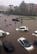 Bad Weather In Southern Italy - Flooding In Catania, One Dead