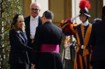 US President Joe Biden Arrives At The Vatican