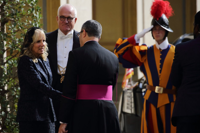 US President Joe Biden Arrives At The Vatican