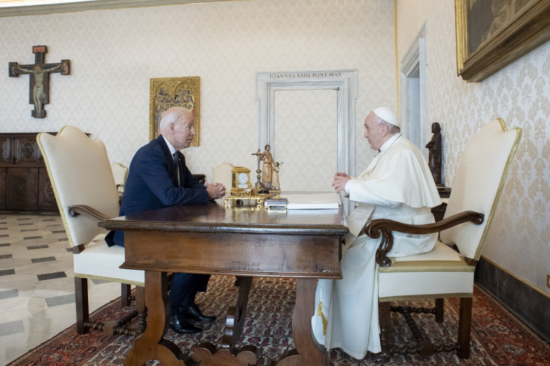 Biden meets Pope Francis at the Vatican, Vatican City, The Holy See - 29 Oct 2021