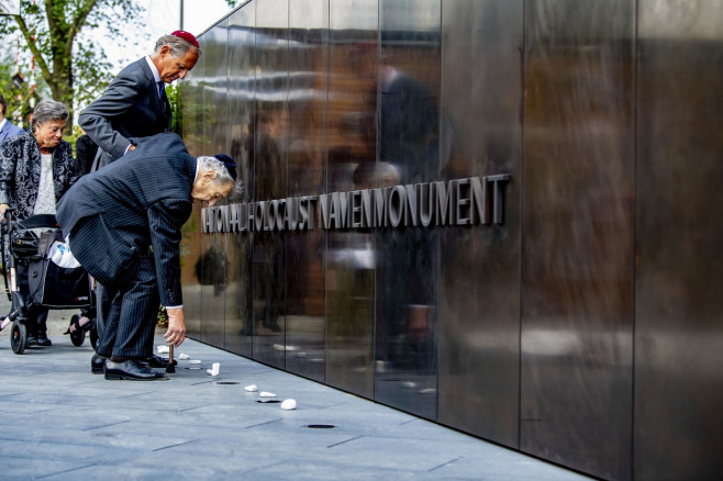 Unveiling of the Holocaust Memorial of Names, Amsterdam, Netherlands - 19 Sep 2021