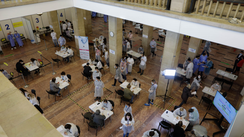 Record absolut de vaccinări în 24 de ore. Peste 128.000 de persoane imunizate, 86.000 cu prima doză
