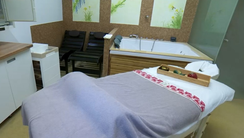 salon de masaj intr-un centru spa
