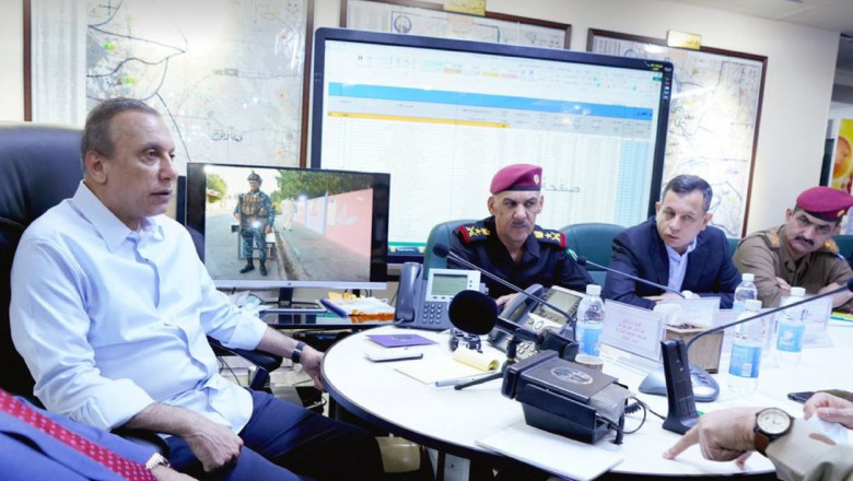premierul irakian participa la un briefing cu fortele de securitate