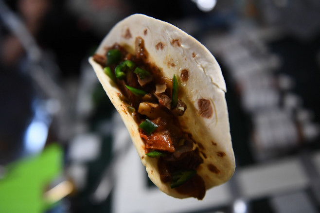 International Space Station Crew Eats Tacos for Experiment
