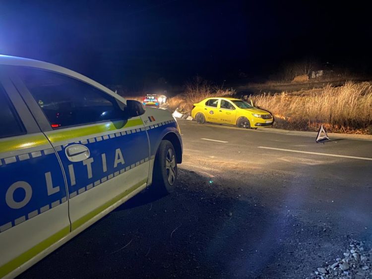 Taximetrist bătut și dat jos din mașină de un client. Agresorul și-a continuat singur cursa, fiind oprit de polițiști cu focuri de armă