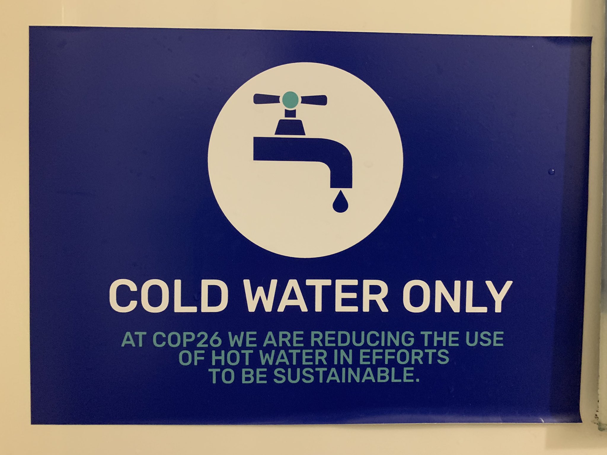 La COP26 a fost oprită apa caldă