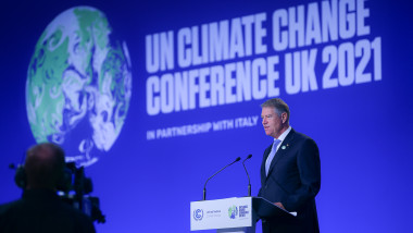 Președintele Klaus Iohannis a susținut discrusul național la Summitul pentru climă COP26.