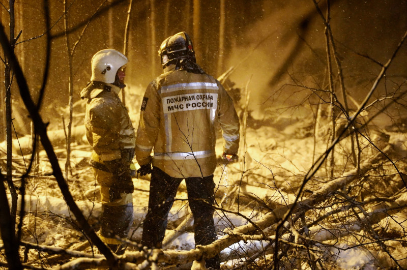 Antonov An-12 transport aircraft crashes outside Irkutsk, Russia