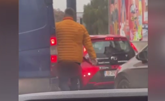 VIDEO. Scandal în traficul din București, încheiat cu dosar penal