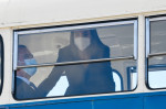 Regii Spaniei, Felipe al VI-lea şi Letizia, au mers cu autobuzul în Madrid.