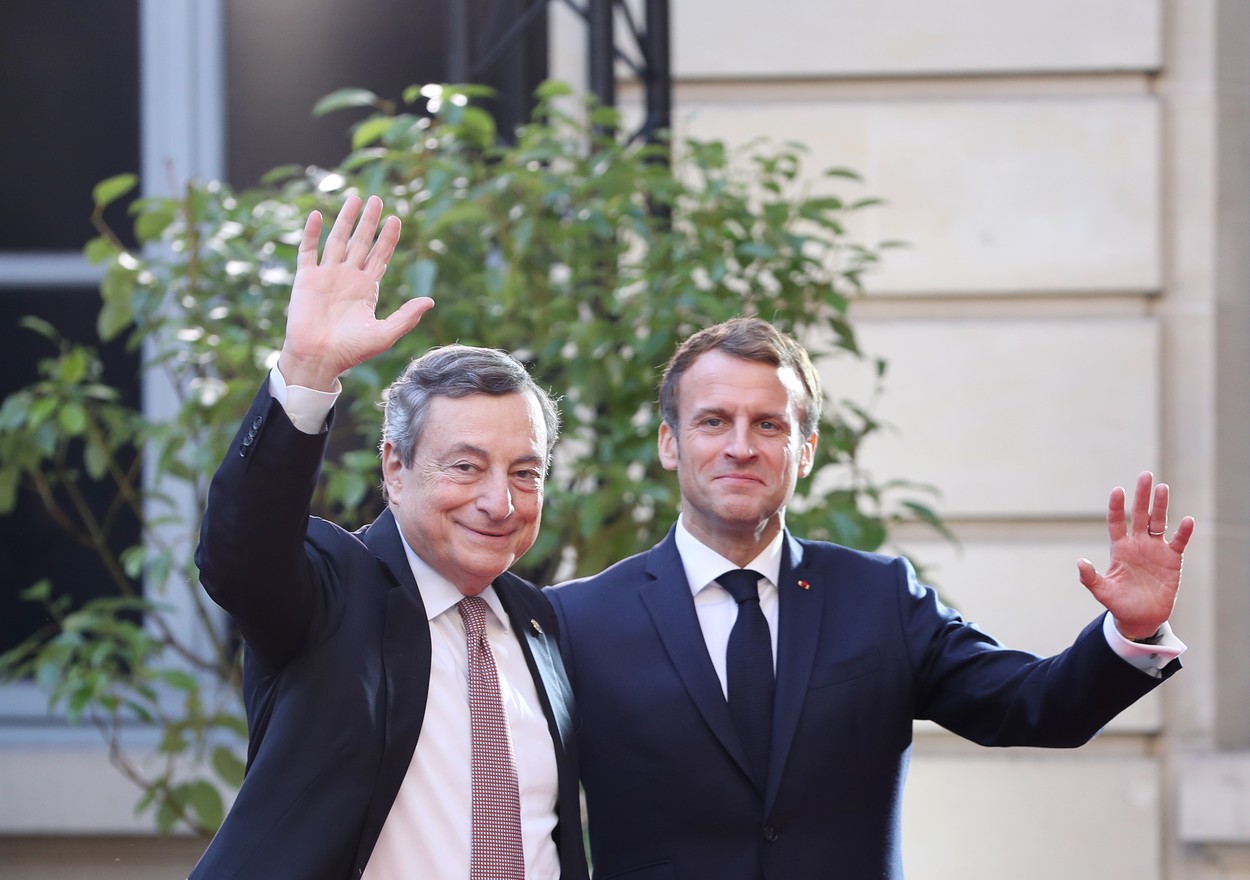 Macron și Draghi pregătesc un acord menit să transforme Franța și Italia în noul centru de putere al UE, după plecarea lui Merkel