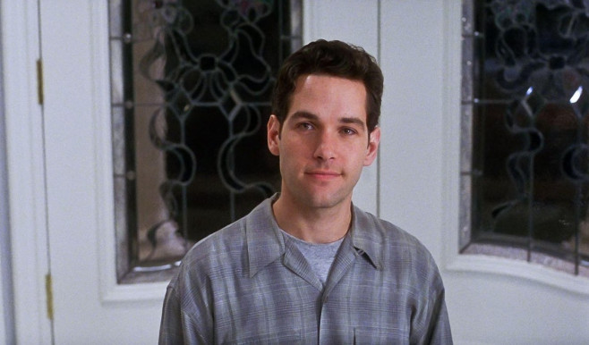 USA. Paul Rudd in a scene from ©Paramount Pictures film : Clueless (1995). Plot: Shallow, rich and socially successful Cher is at the top of her Beverly Hills high school's pecking scale. Seeing herself as a matchmaker, Cher first coaxes two teachers i