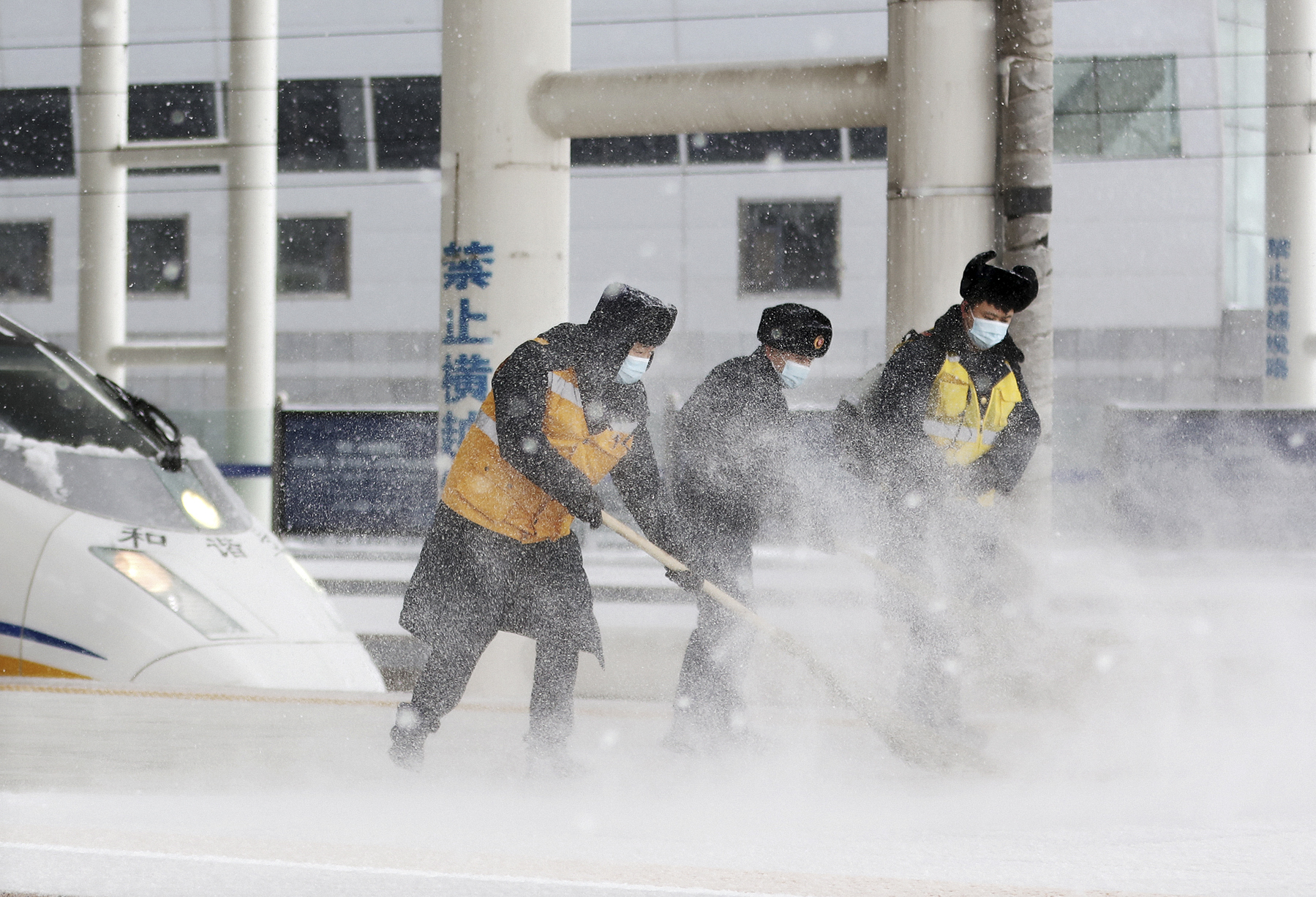 Furtunile de zăpadă au provocat haos în China